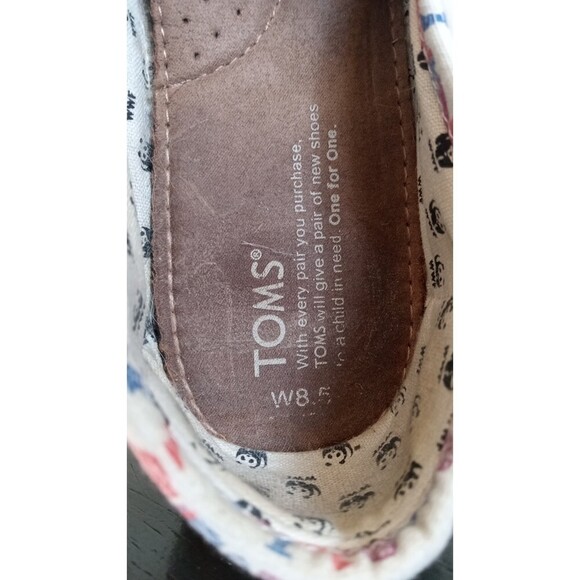 Tom's WWF Rino novelty print flats - Picture 3 of 7